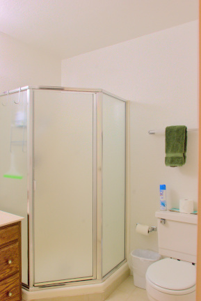 Private bathroom with shower